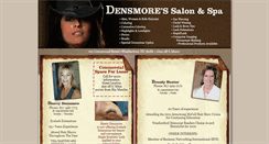 Desktop Screenshot of densmoressalonandspa.com